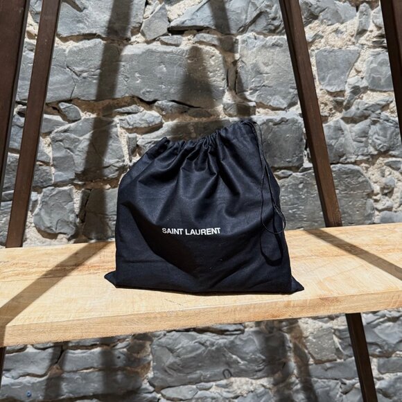 Saint Laurent Black Croc Embossed Small Kate Tassel Chain Bag - Picture 16 of 16